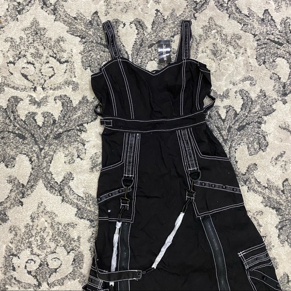 NWT Tripp NYC B&W Bondage Zippered Front Dress - Picture 4 of 11